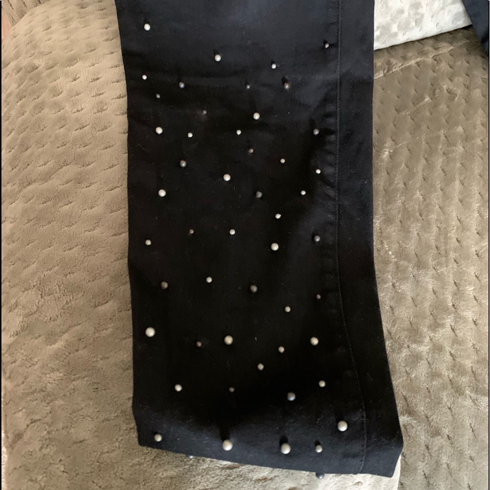 STYLE&CO CURVY FIT SKINNY LEG EMBELLISHED JEAN